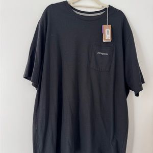New Patagonia Men's Black T-shirt